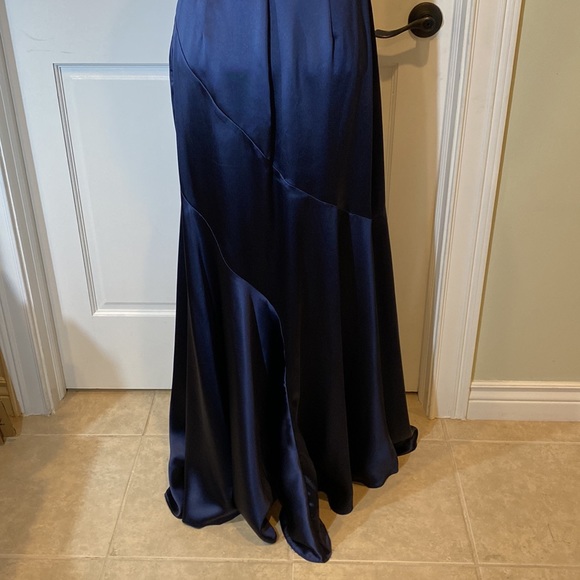 ASOS Satin Halted Maxi Formal Dress - Picture 8 of 12